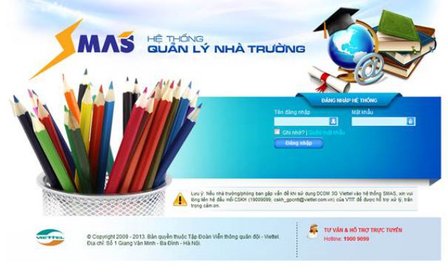 Smas- Hệ thống quản lý nhà trường